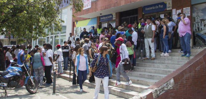 Se reactiva la atencin  en el Punto de Atencin y Orientacin a  las Vctimas; se levant la toma
