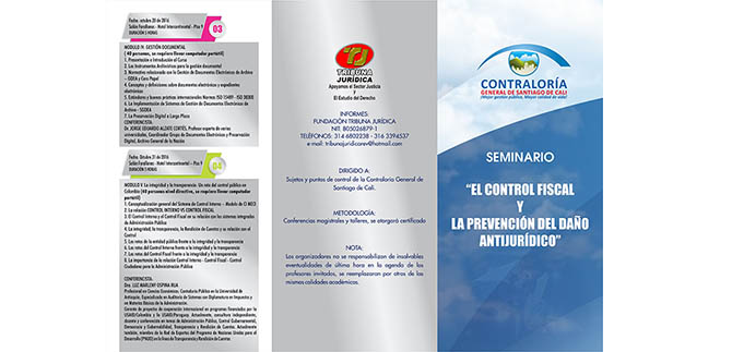 Seminario control fiscal y prevencin del dao antijurdico: 24 al 31 de octubre