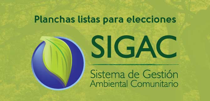 Planchas listas para elecciones del SIGAC