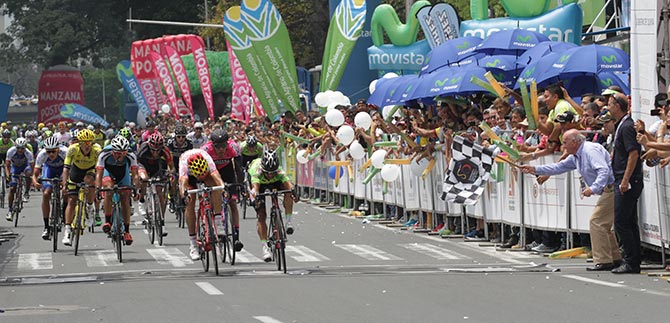 Vuelta Colombia en su 9 etapa, lleg a Cali