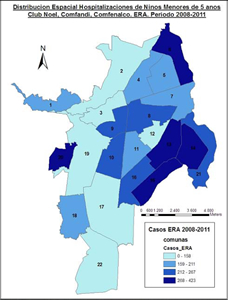 Mapa del Sistema de Vigilancia Epidemiológica en Salud Ambiental (SISVEA) actualizado