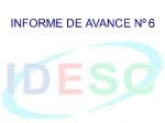 Sexto Informe de Avances de la IDESC