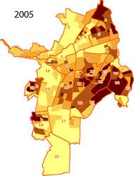 Disponible Mapa de Densidad de Población en la IDESC