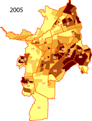 Disponible Mapa de Densidad de Poblacin en la IDESC