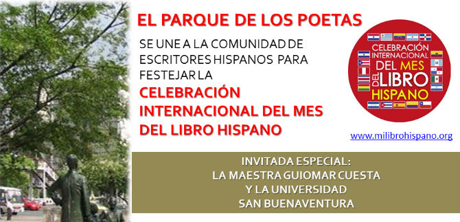 Poeta Guiomar Cuesta estar en el Parque de los Poetas