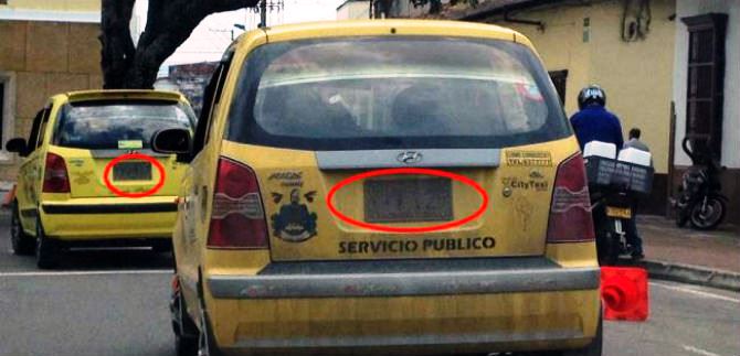 Vehculos sin placas o con ellas ilegibles sern inmovilizados