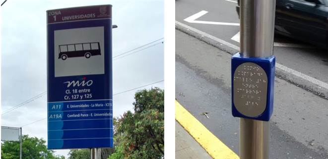 Con informacin en braille, el MIO destaca como transporte incluyente