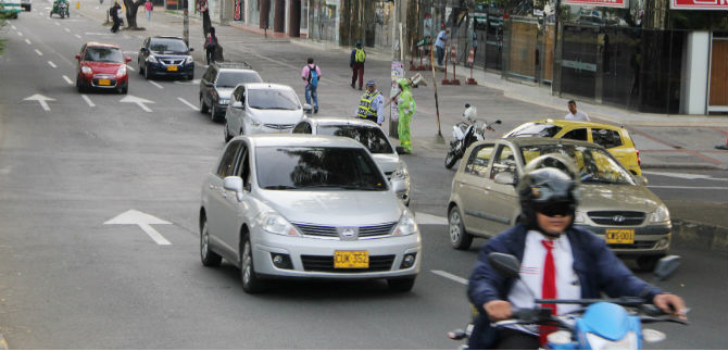Secretario de Trnsito entrega balance de primer da del par vial en el sur de Cali