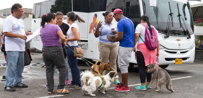 Caleos aprovecharon nueva unidad mvil de esterilizacin para animales