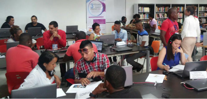 Encuentro juvenil con las letras en el oriente de Cali