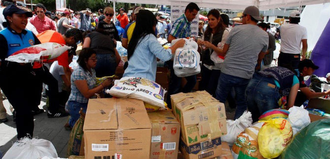 Ayudas humanitarias para Ecuador deben cumplir un mnimo protocolo de calidad