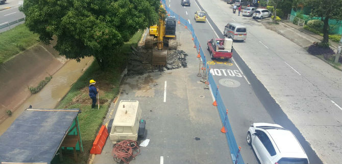 Inician cierres en la Autopista Sur