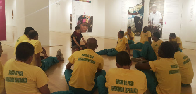 Habitantes de calle visitaron el Museo del Oro del Banco de la Rep�blica