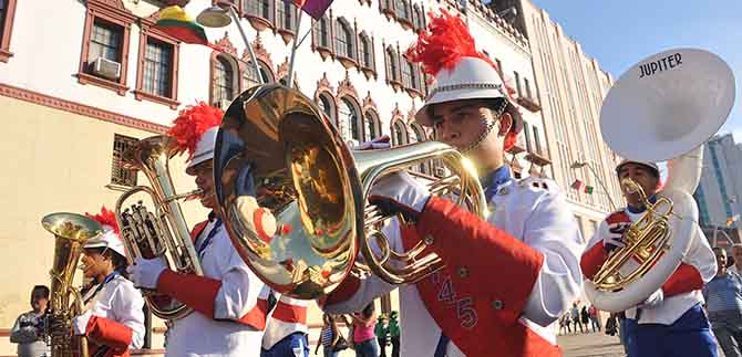 Cali, presente en el I Festival Nacional de Bandas de Marcha Julio Rmulo Velasco