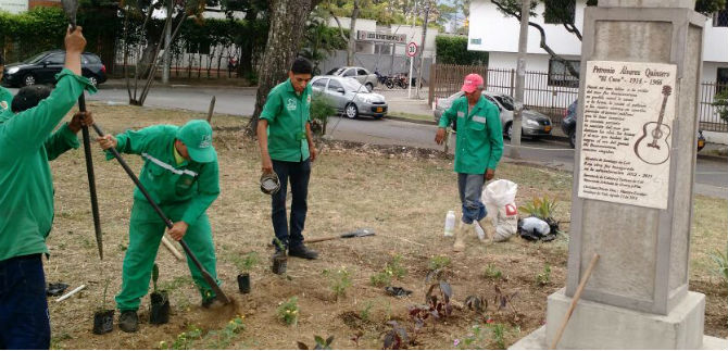 Dagma adec�a zonas verdes en el marco del XX Festival Petronio �lvarez