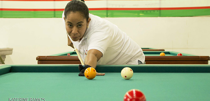 Final electrizante tuvo disputa de medallas en billar carambola libre, damas