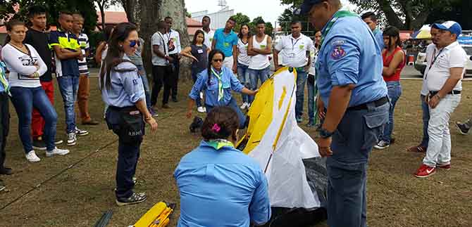Campamento de l�deres juveniles se toma el corregimiento de Pance