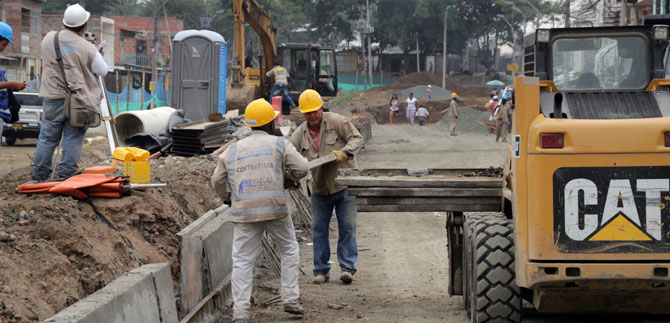 Obras de infraestructura en el nororiente de Cali presentan un avance del 43%