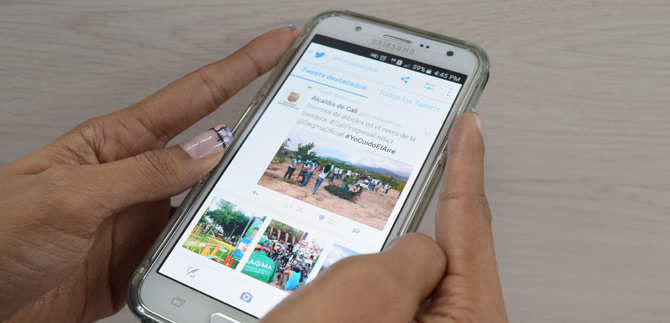 Caleos y Alcalda, conectados a travs de las redes sociales