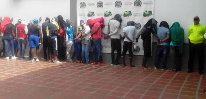 Autoridades capturan a 21 personas dedicadas al homicidio