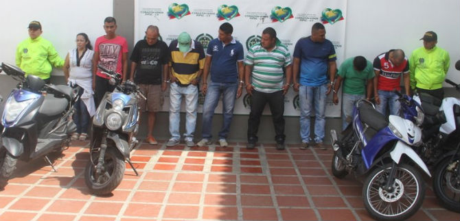 Polic�a desarticula banda dedicada al hurto de motocicletas