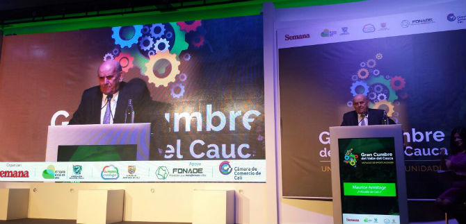 En Cumbre por el Valle, Armitage invit a invertir en Cali