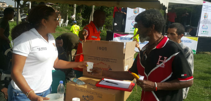 Banquete por la Convivencia en el barrio el Calvario