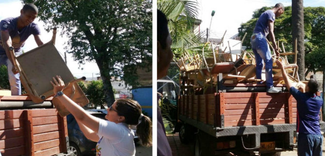 Instituciones Educativas de Cali recibieron donacin de pupitres