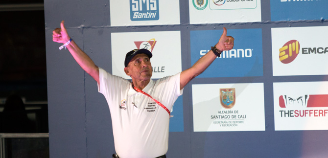 Cochise muestra orgullo patrio y resalta a Cali como organizadora del Mundial de Pista