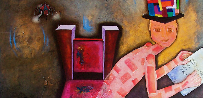 Pluma de Gabo, plasmada por pincel de artista cale�a