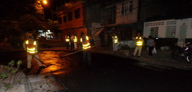 Habitantes de El Jard�n agradecen a la Administraci�n por la aplicaci�n del Huecot�n