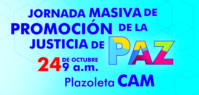 Habr� jornada masiva de promoci�n de la justicia de paz, este viernes