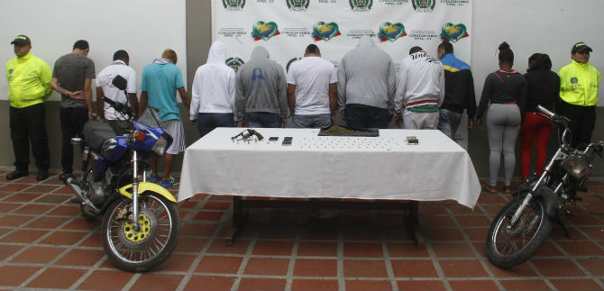 Polic�a desarticul� banda criminal Los Maniceros, que operaba en la comuna 13