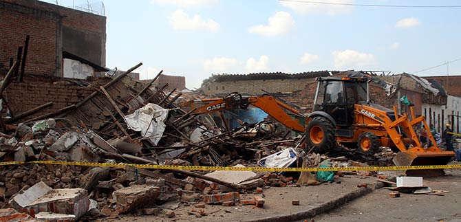 Principiaron demoliciones de renovaci�n del centro, en el barrio El Calvario