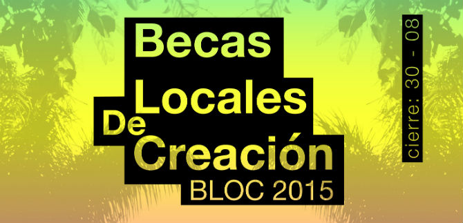 Abierta convocatoria para las becas de creaci�n Bloc 2015