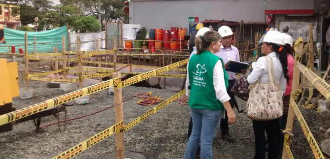 Dagma inspecciona vertimientos de estaciones de servicio de combustibles