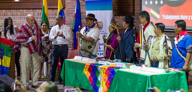 Ante el Alcalde de Cali se posesionaron autoridades ind�genas