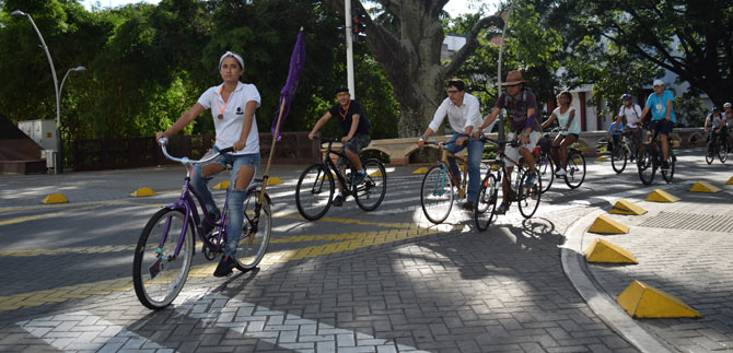 En la cicl�polis todos comprometidos con el uso de la bicicleta