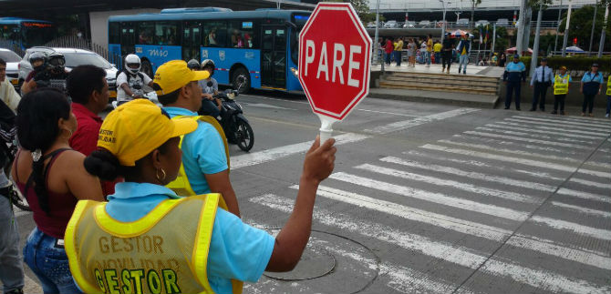 Con la semana del peat�n se sigue llevando cultura ciudadana en las calles de Cali