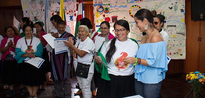 790 mujeres se dedican a cuidar la vida y a promover la paz en sus territorios