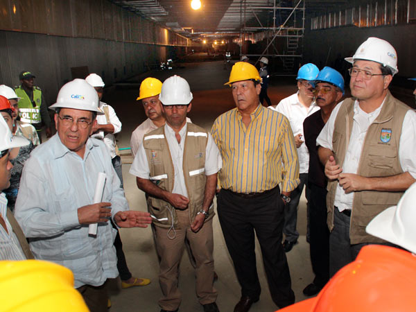 Directores de medios period�sticos destacaron los avances del t�nel de la Avenida Colombia