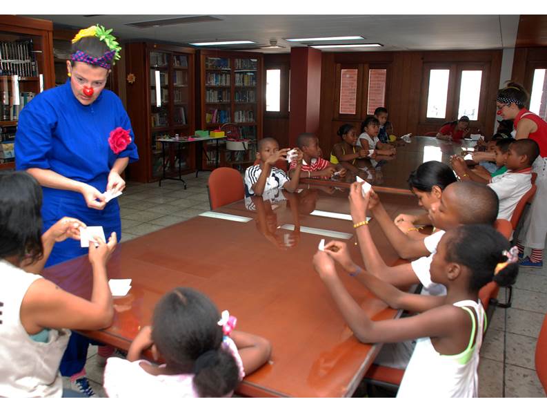 Ni�os de hogar de paso disfrutaron  talleres en el Centro Cultural de Cali