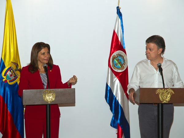 La ciudad fue testigo de la firma del TLC entre los presidentes de Colombia y Costa Rica