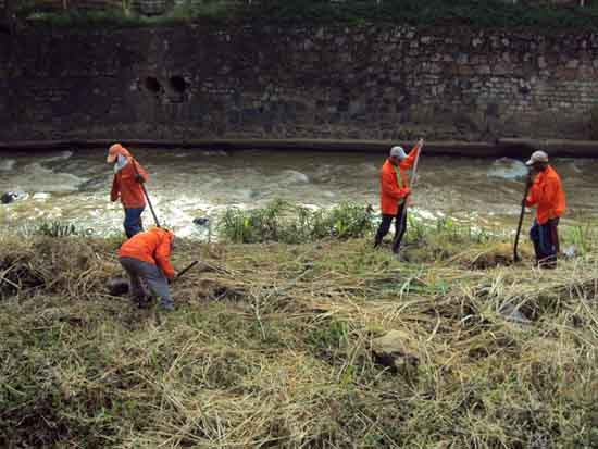 Obras por los r�os, la Ruta Verde y limpieza de escombreras, en balance del Dagma