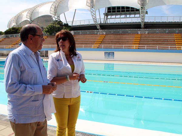 El alcalde Guerrero recorri� los escenarios de los World Games 2013 Cali