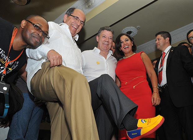 El presidente Santos resalt� los Juegos Mundiales: 