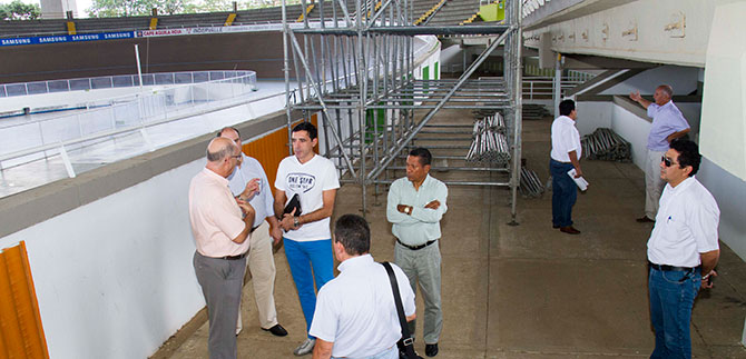 Secretar�a del Deporte inspecciona el Vel�dromo Alcides Nieto Pati�o