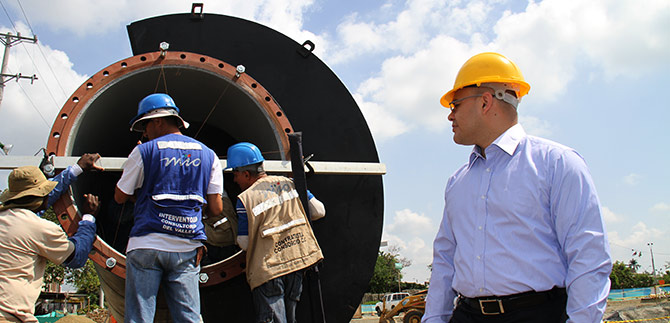 Administraci�n cale�a constata plan de contingencia por corte de agua en el sur