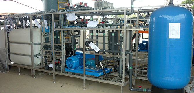 Dagma muestra avances de las obras de la planta de lixiviados de Navarro