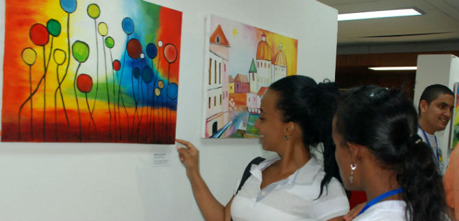 Exposici�n de pintura en el Centro Cultural de Cali